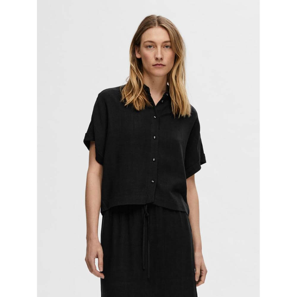 Selected Femme Viva Cropped Shirt